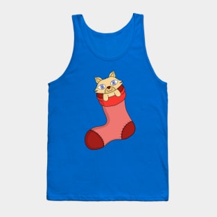 Christmas Kitten Tank Top